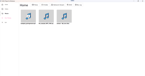 HEVC Player for Windows subtitle options - Windows media player screenshot