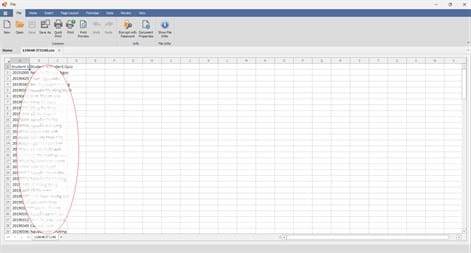 XLSX Spreadsheet cell editing - Windows Excel viewer screenshot